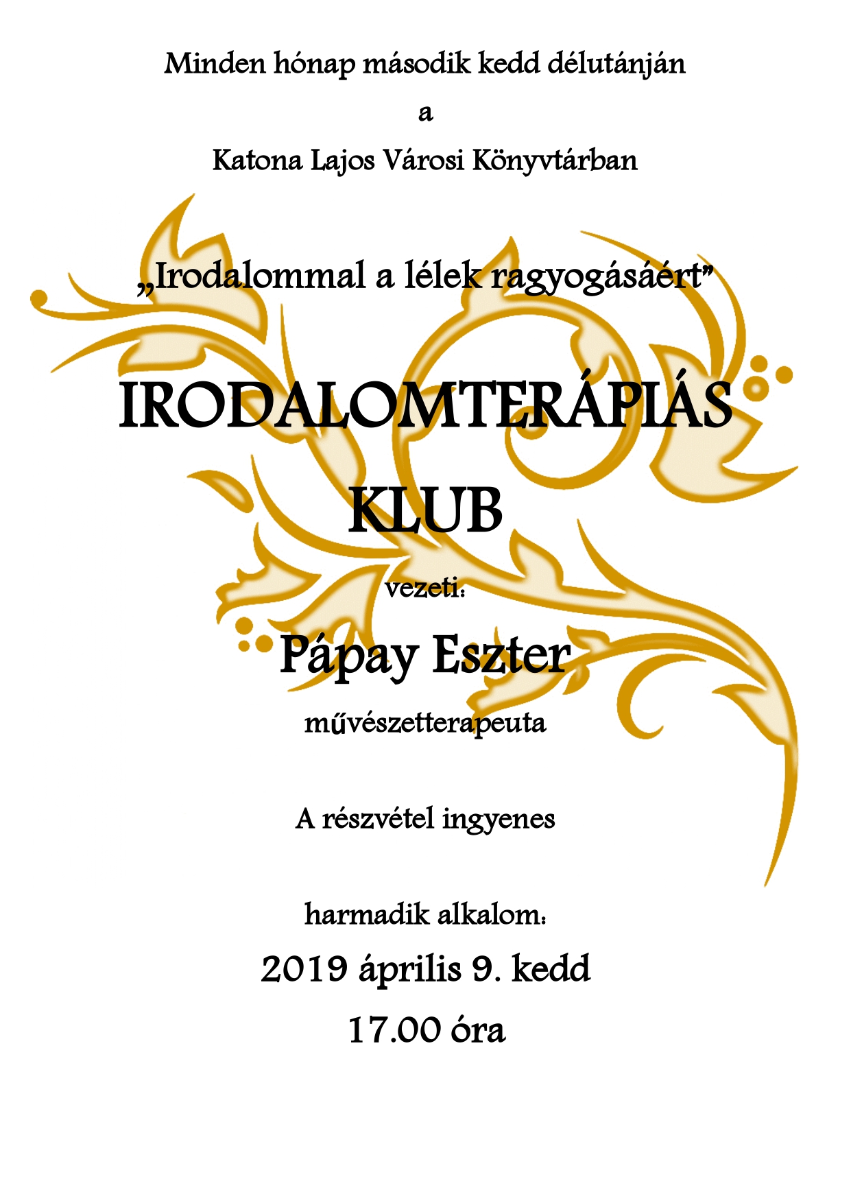 Irodalomterápiás Klub