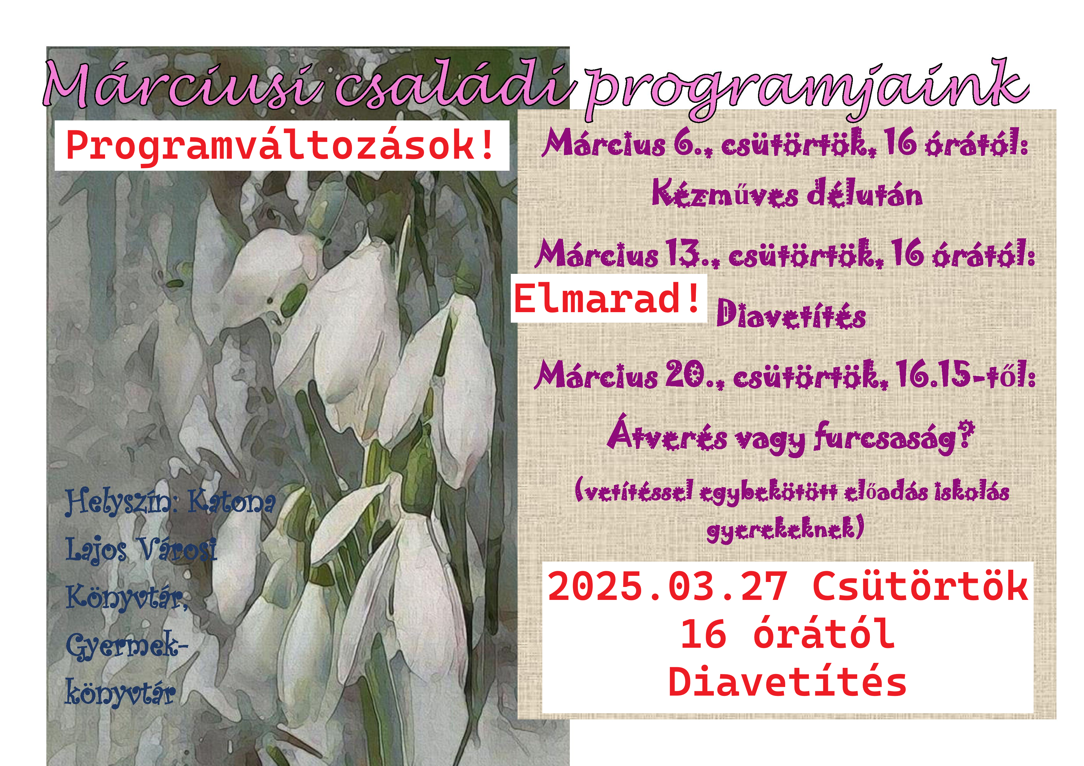 március módosítás